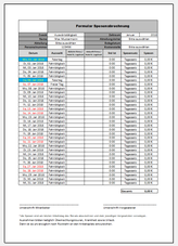 Excel Spesenformular Monatslizenz